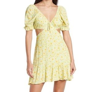 NWT Sophie Rue Floral Cut Out Mini Dress